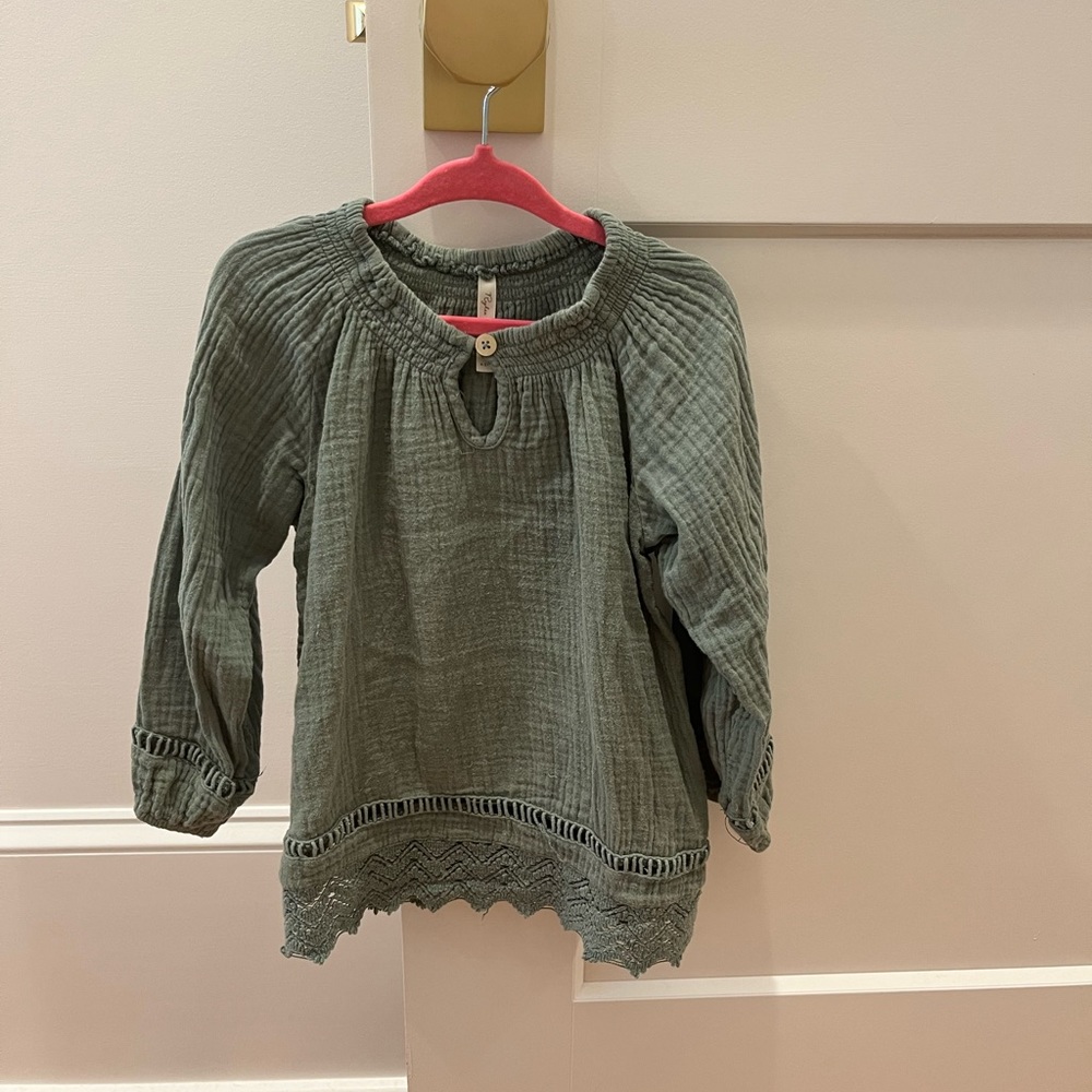 Rylee & Cru gauze top